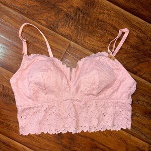 Lace Bralette in Light Pink